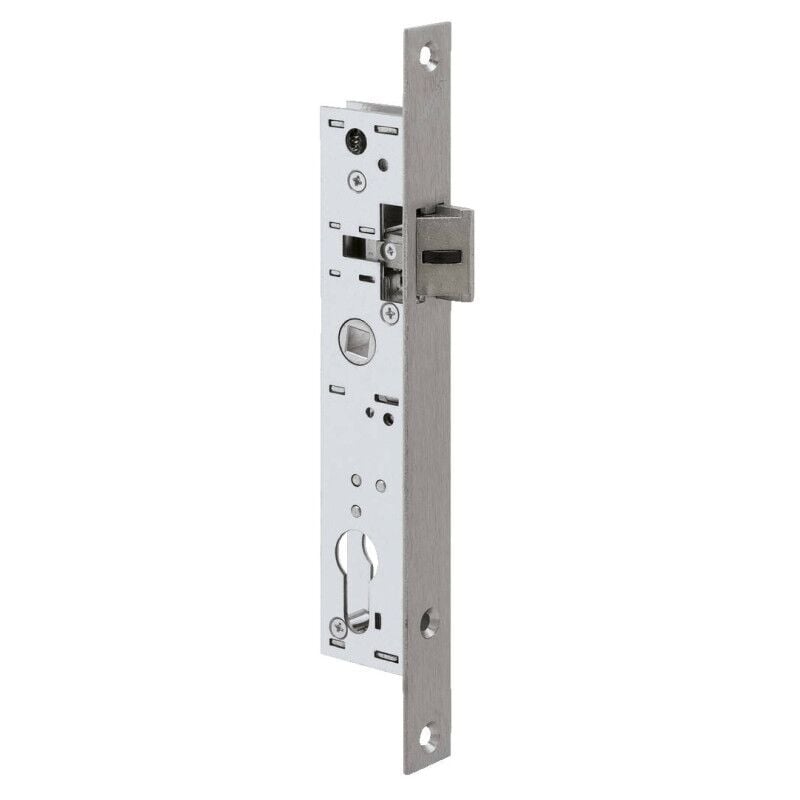 foto del prodotto 9 39,5 serratura per profili stretti interasse 70 mm profilo euro catenaccio singolo 1 2 giro metalux