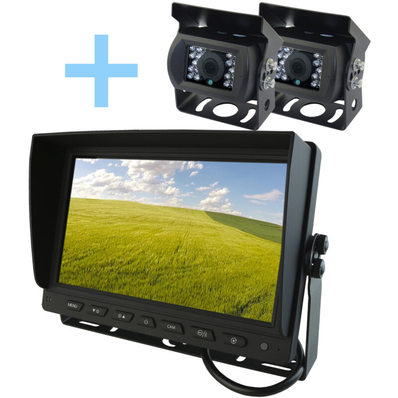 foto del prodotto 9 ahd monitor rear view camera kit yatek 2 x 1080p telecamere posteriori per il parcheggio