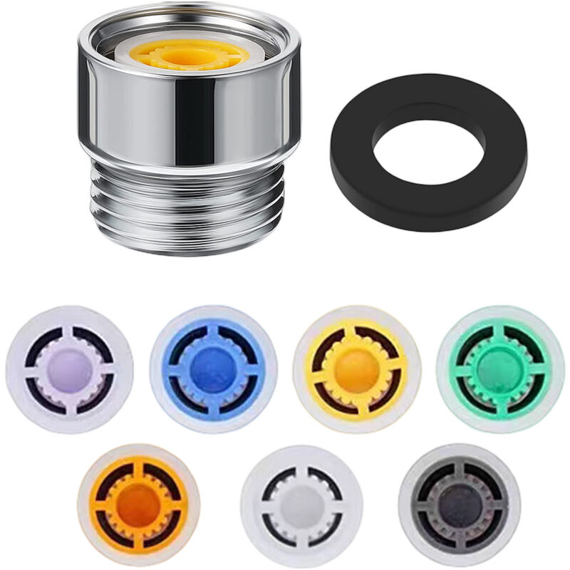 foto del prodotto 9 pack riduttore di flusso per doccia limitatore di flusso riduttore di flusso da 1 2 pollice risparmiatore d acqua per doccia per cucina, sala da