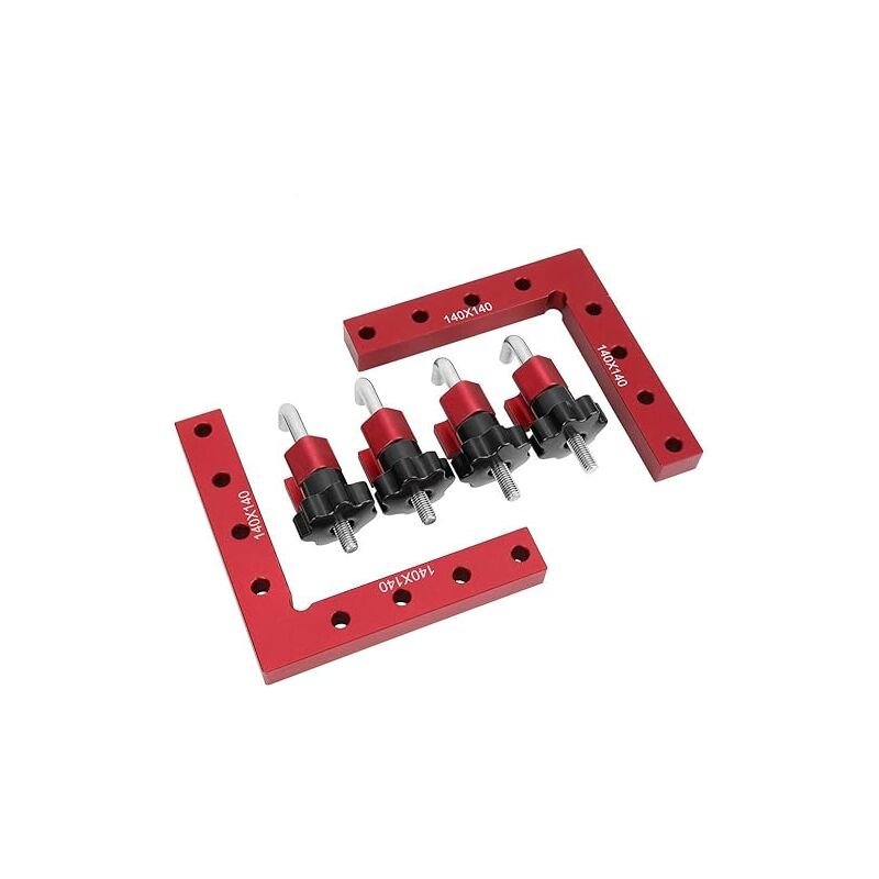foto del prodotto 90 gradi angolo retto pescatore posizionamento righello posizionamento angolo morsetto dispositivo per la lavorazione del legno 140 x 140 mm 