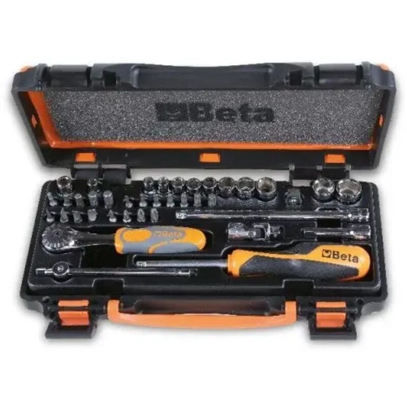 foto del prodotto 900 c11z assortimento di bussole 1 4 ed inserti in valigetta 39 pz. beta