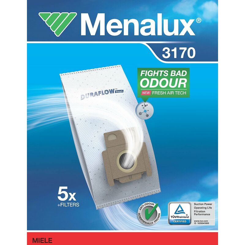 foto del prodotto 900196126 sacchetti per aspirapolvere, materiale sintetico menalux