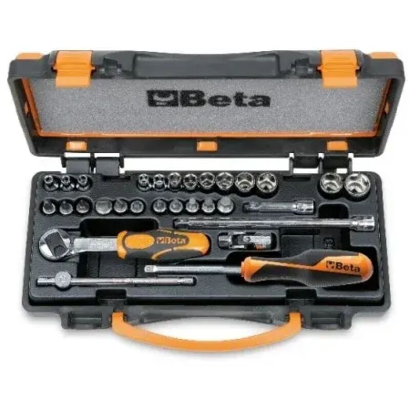 foto del prodotto 900mc c24 assortimento chiavi a bussola e a giravite in valigetta 30 pz. beta