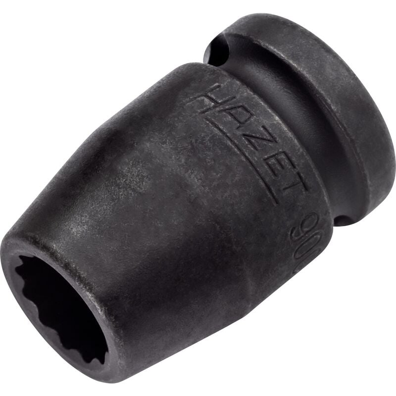 foto del prodotto 900sz 12 inserto chiave a bussola per avvitatori ad impulso doppio esagono, nero, attacco quadro, cavo, 12.5 mm 1 2 di pollice hazet