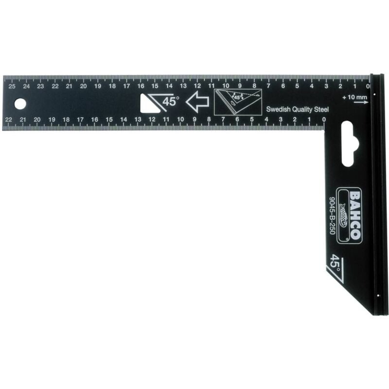 foto del prodotto 9045 b 250 squadra in acciaio di precisione 250 mm bahco