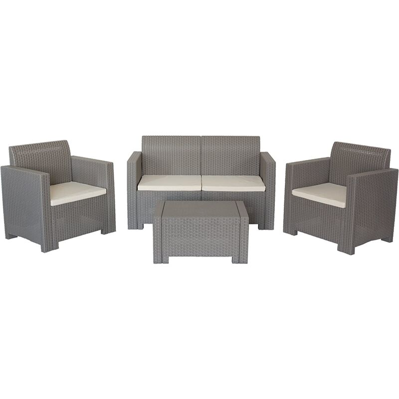 foto del prodotto 9067.3 set nebraska salottino 4 posti, marrone, 119 x 74 x 57 cm bica