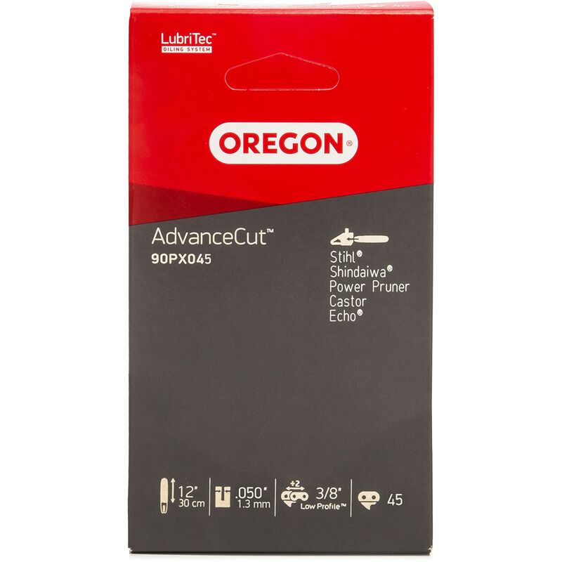 foto del prodotto 90px045e catena per motosega passo 3 8 0,043 1,1 mm , calibro 45, maglie di trasmissione 90sg catena da 12 pollici oregon