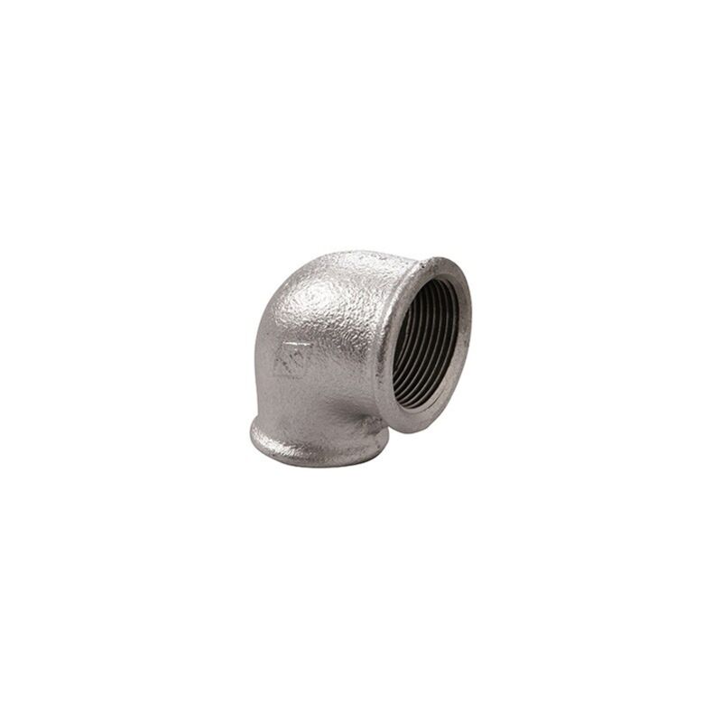 foto del prodotto 90r curca a gomito 90 ff riduzione 1 2 x 3 8 in ghisa zincata 09005032
