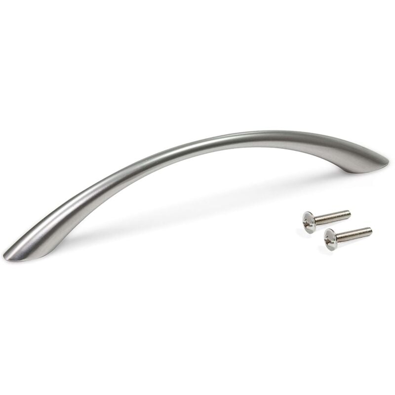 foto del prodotto 9156951 maniglia per mobile, cc 128mm, zama, nichel satinato, set di 1 emuca