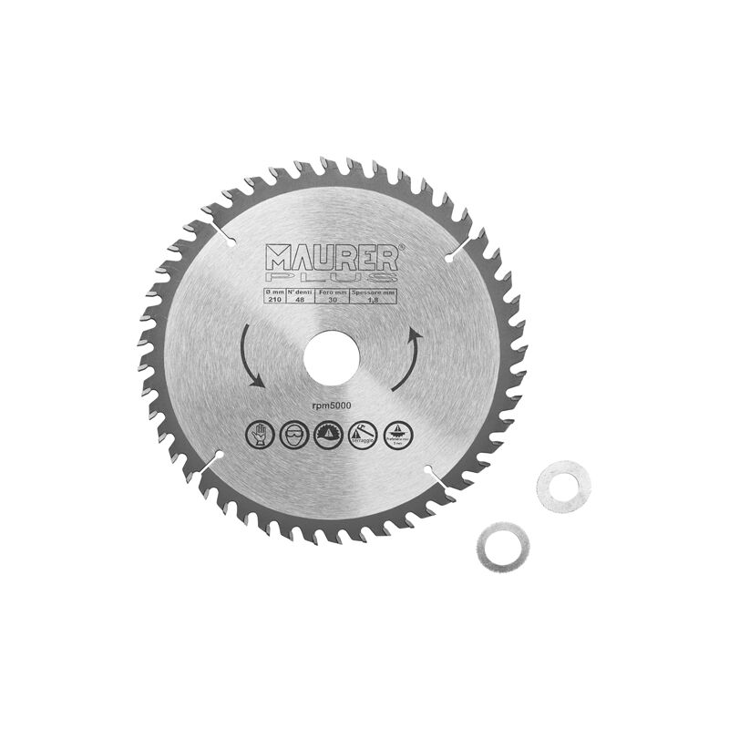 foto del prodotto 92426 disco per legno 210mm 48 denti diametro foro 30 20 16mm