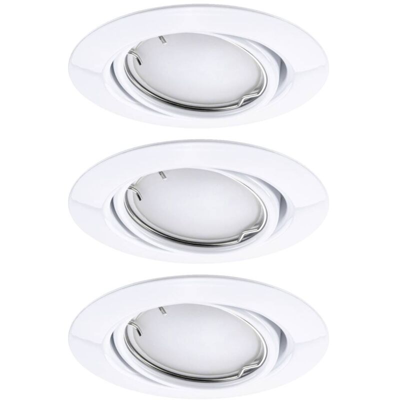foto del prodotto 92466 lampada led da incasso kit da 3 led monocolore 14.7 w bianco paulmann