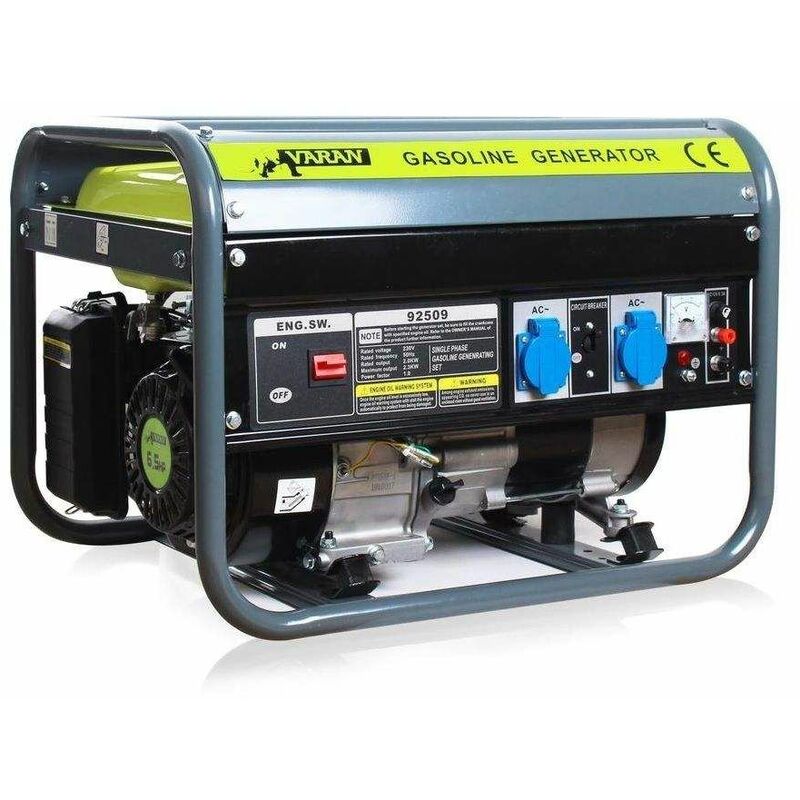 foto del prodotto 92509 set generatore a benzina 2200w 2 x 230v 2 x 230v 1 x 12v generatore elettrico varan motors