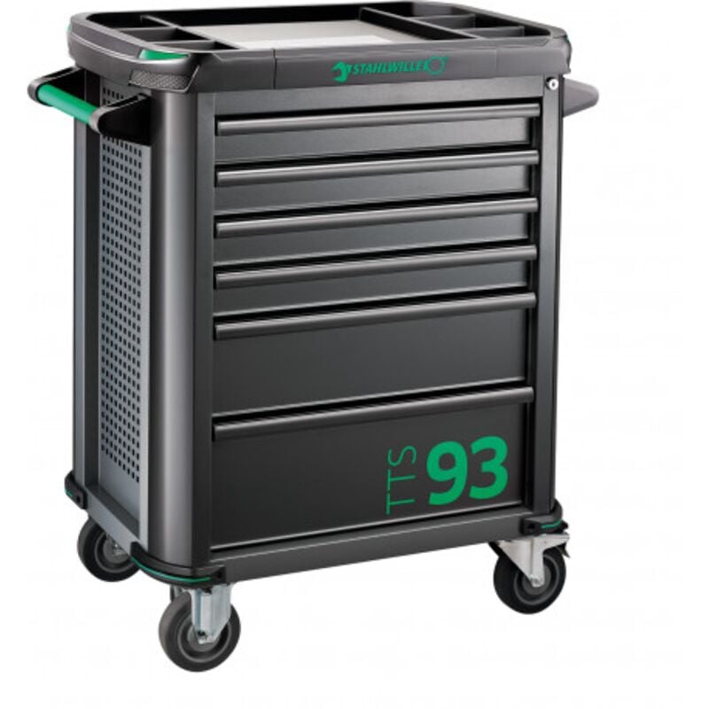 foto del prodotto 93 6a carrello officina nero 6 cassetti