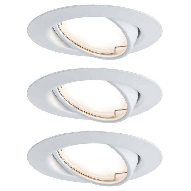foto del prodotto 93423 base lampada da incasso kit da 3 led monocolore led 15 w bianco paulmann