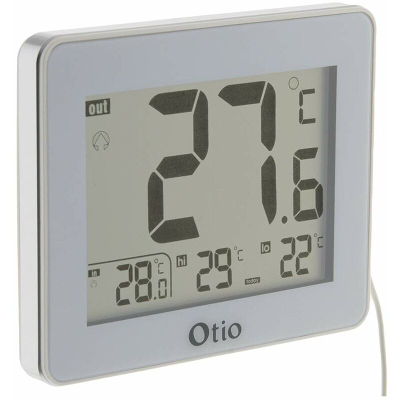 foto del prodotto 936063 termometro per interni ed esterni con sonda con cavo, colore bianco otio