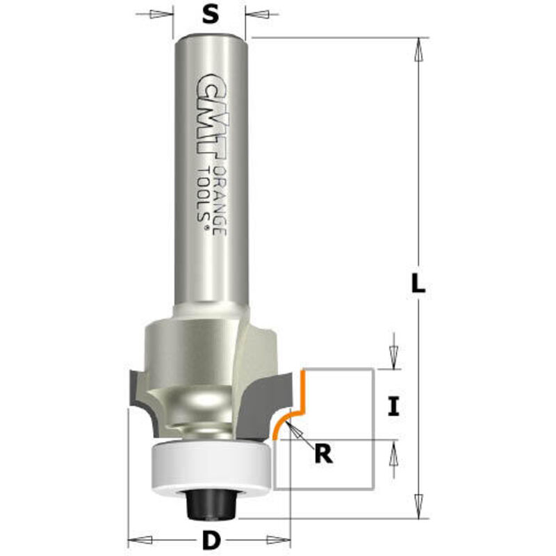 foto del prodotto 938.187.61 fresa r concavo c cusc. dp z2 s 8 d 18.7x8x53 r3 dx