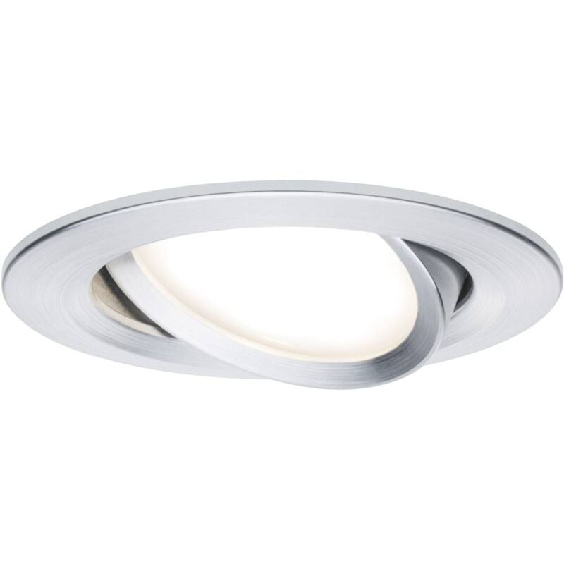 foto del prodotto 93902 coin slim lampada led da incasso led monocolore led a montaggio fisso 6 w alluminio spazzolato paulmann