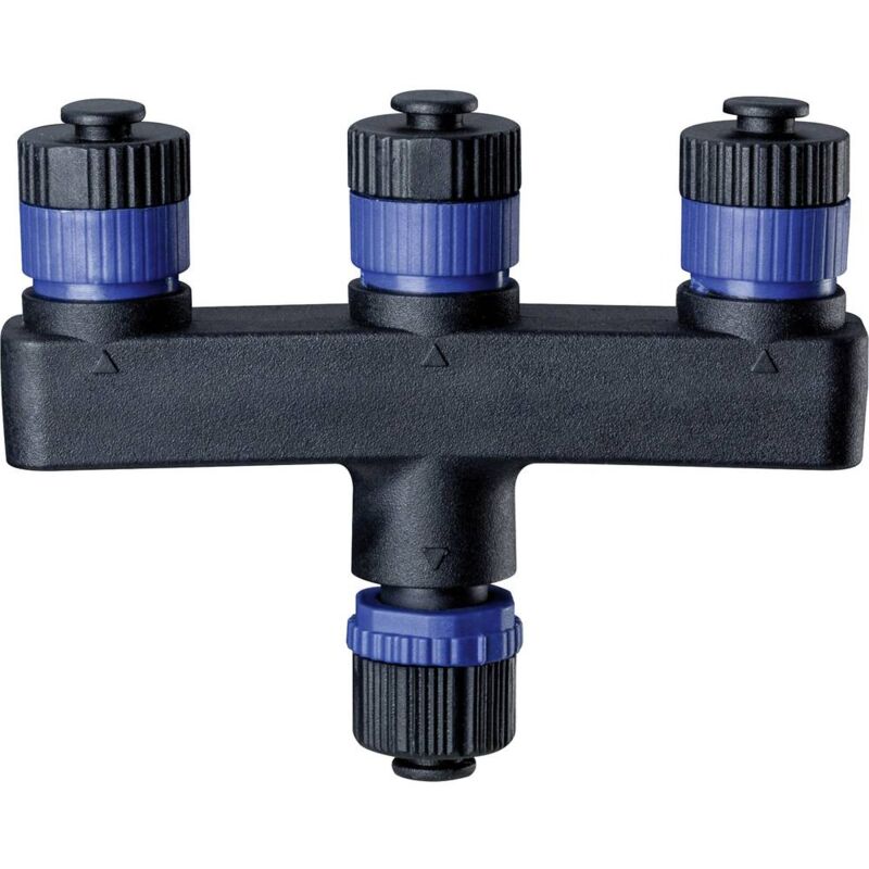 foto del prodotto 93929 sistema d illuminazione plug shine distributore a 3 vie nero paulmann