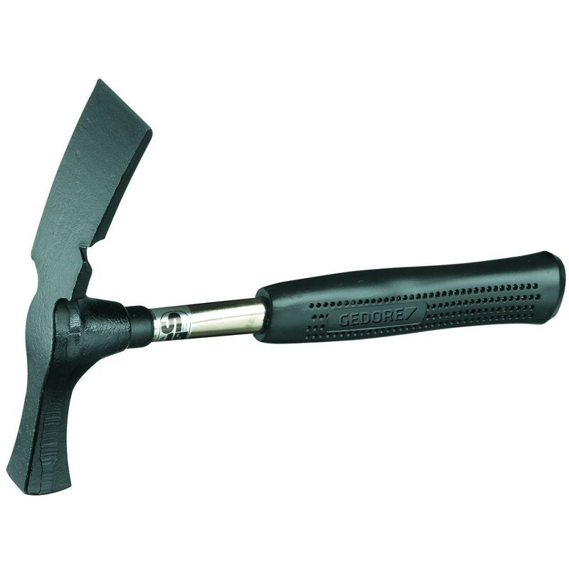 foto del prodotto 94 st martello da muratore, forma berlinese, con manico in tubo d acciaio 600 g