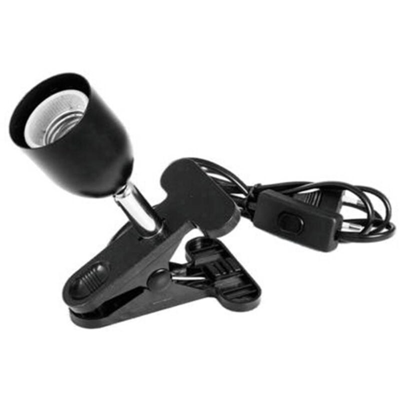 foto del prodotto 9460120n adattatore portalampada e27 230 v 60 w con fissaggio a morsetto, con spina europea, con interruttore eurolite