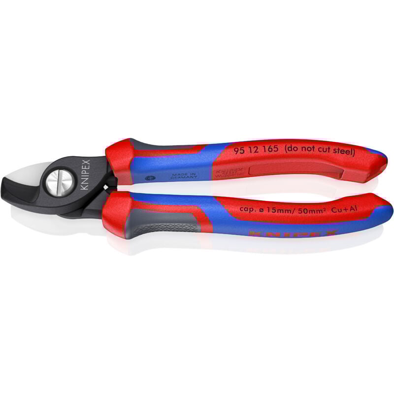 foto del prodotto 95 12 165 cesoia per cavi rivestiti in materiale bicomponente brunita 180 mm