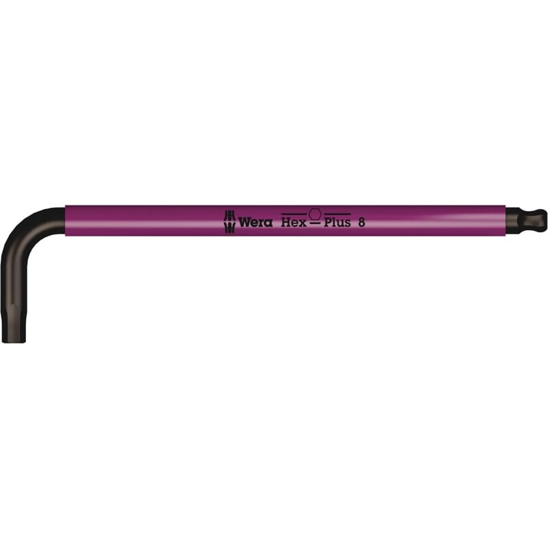foto del prodotto 950 spkl chiave a l multicolour, metrica, blacklaser, hex plus, 8.0 mm wera