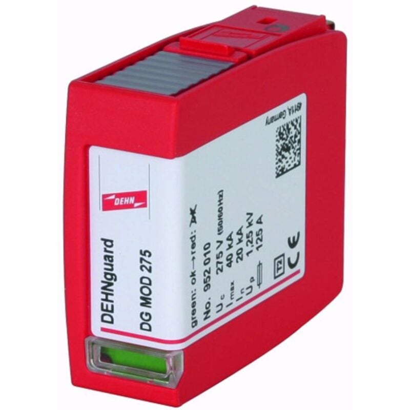 foto del prodotto 952010 dg mod 275 modulo protezione da sovratensioni protezione da sovratensioni per armadi di distribuzione 40 k dehn