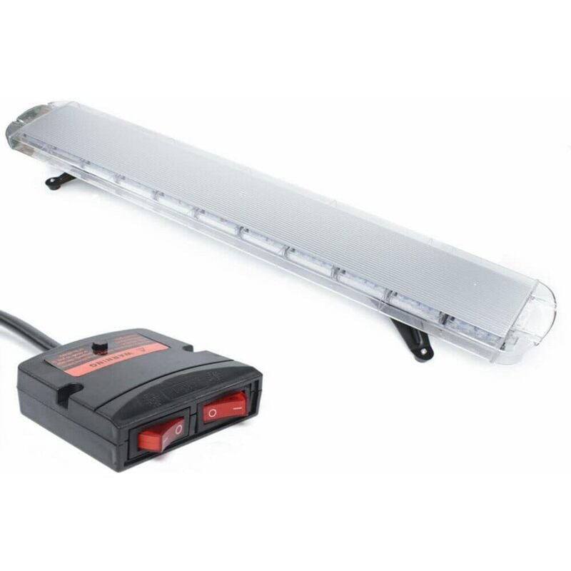 foto del prodotto 96 led lampeggianti 90 w led di segnalazione di emergenza, segnalazione di pericolo lampeggiante, per auto, camion, costruzione, mini barra