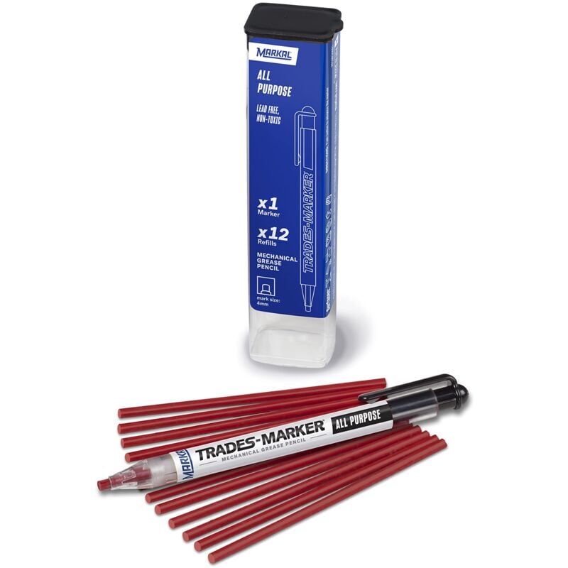 foto del prodotto 96132 trades marker starter pack, colore rosso markal