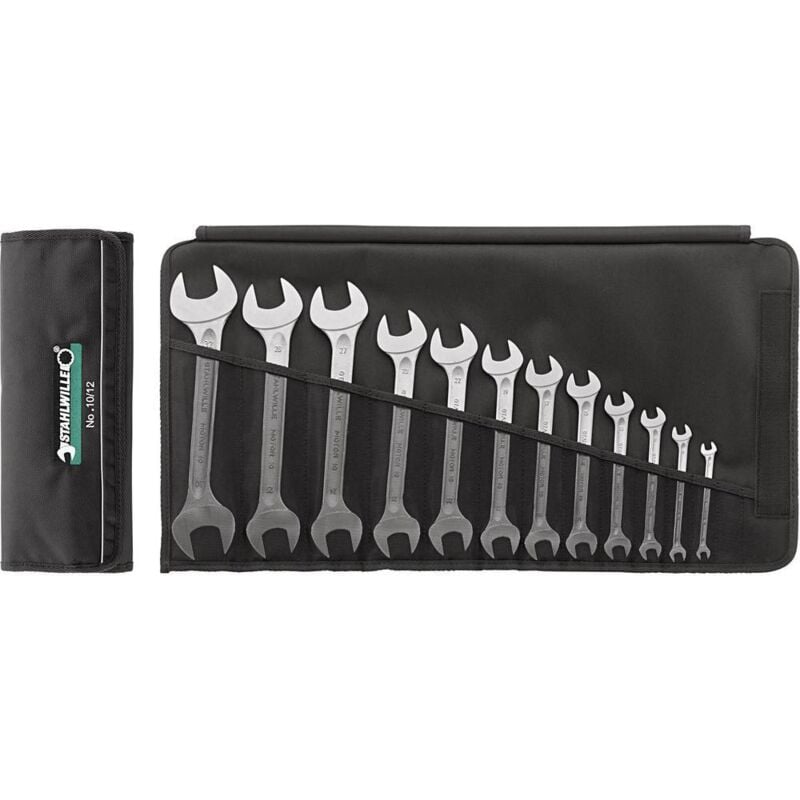 foto del prodotto 96400305 10 8 kit chiavi a forchetta doppie 8 parti misura metrica 6 22 mm stahlwille