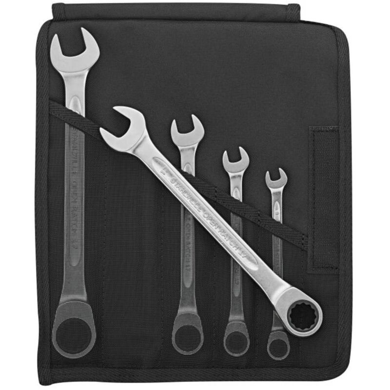 foto del prodotto 96401705 17f 5 set chiavi a cricchetto combinato misura metrica 8 19 mm stahlwille