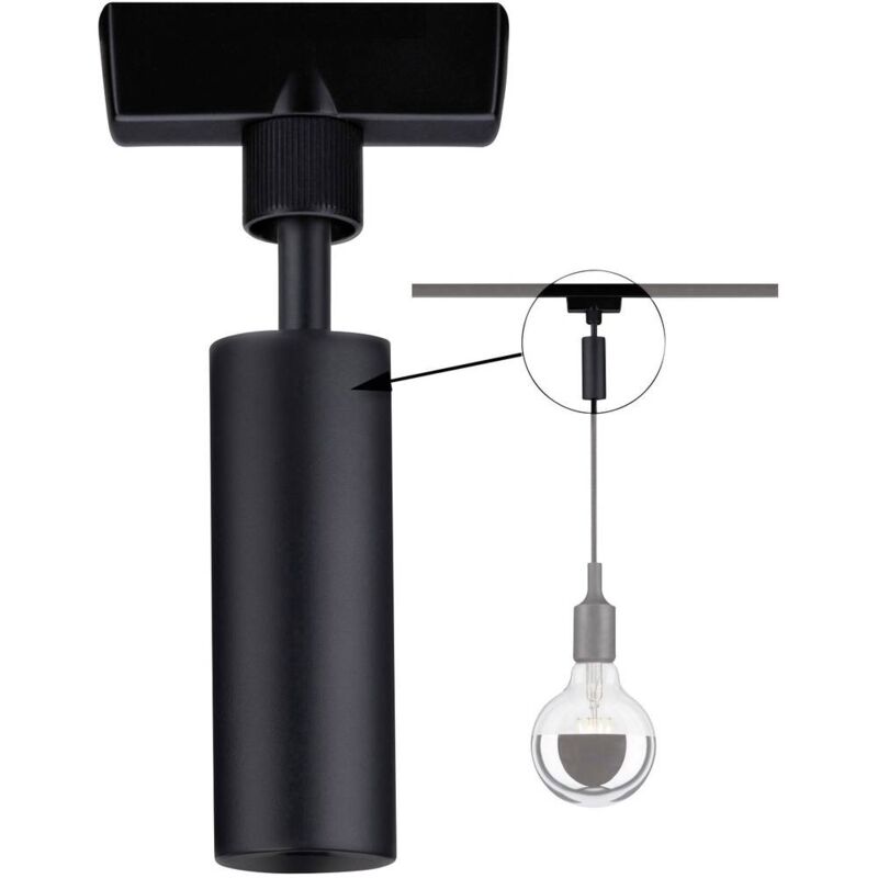foto del prodotto 96914 componente per sistema di illuminazione adattatore pendente nero opaco paulmann