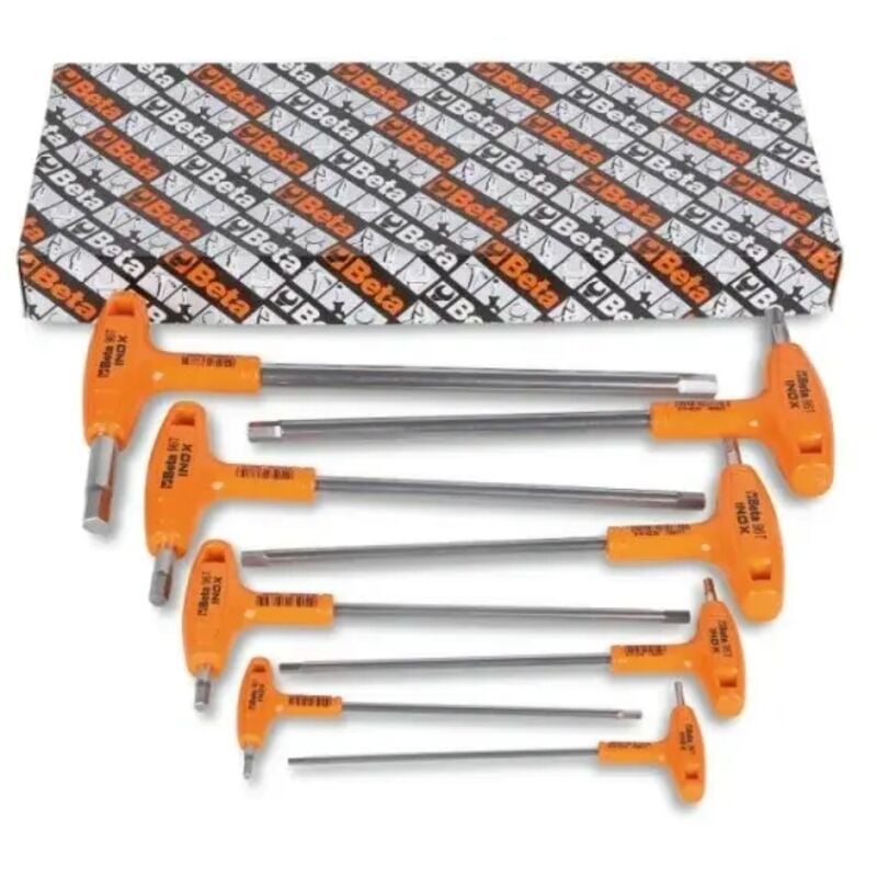 foto del prodotto 96tinox s8 serie chiavi maschio esagonale inox con impugnatura 8 pz. beta