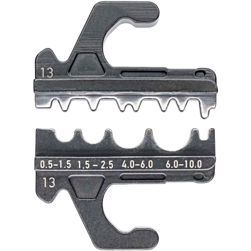 foto del prodotto 97 39 13 matrice di crimpaggio per terminali femmina non isolati a compressione, tubolari e terminali a norma din 46234 e din 46235 cos come per