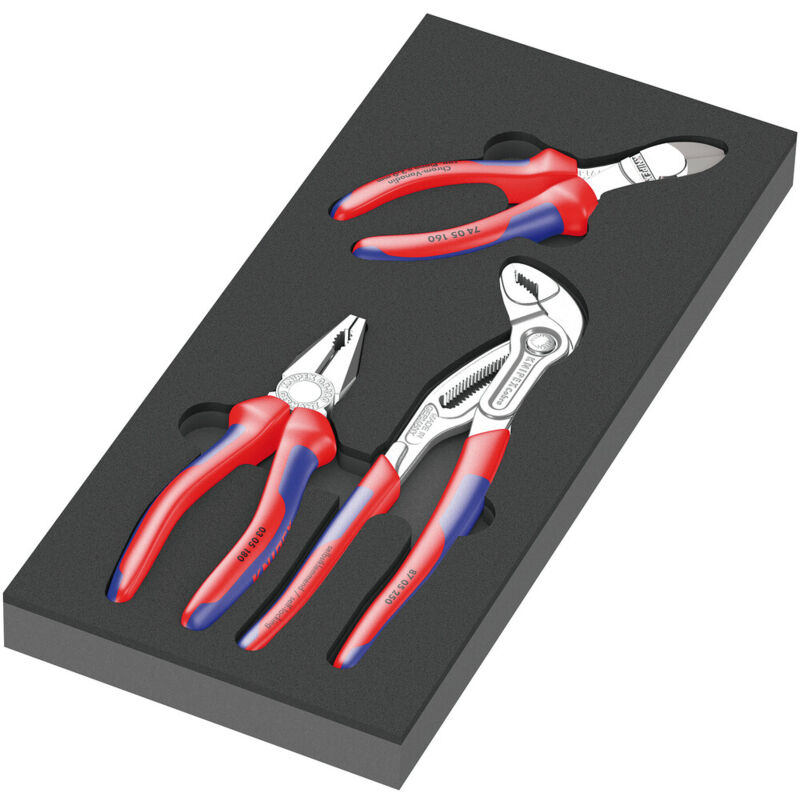 foto del prodotto 9780 inserto in gommapiuma set di pinze knipex 1 wera
