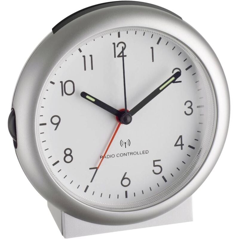 foto del prodotto 98.1036 radiocontrollato sveglia argento - tfa dostmann