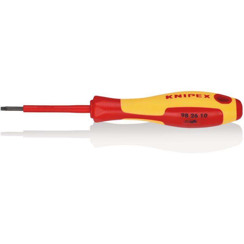 foto del prodotto 98 26 10 giraviti per elettricisti per viti torx impugnatura isolante, in materiale bicomponente, collaudato vde brunita 160 mm