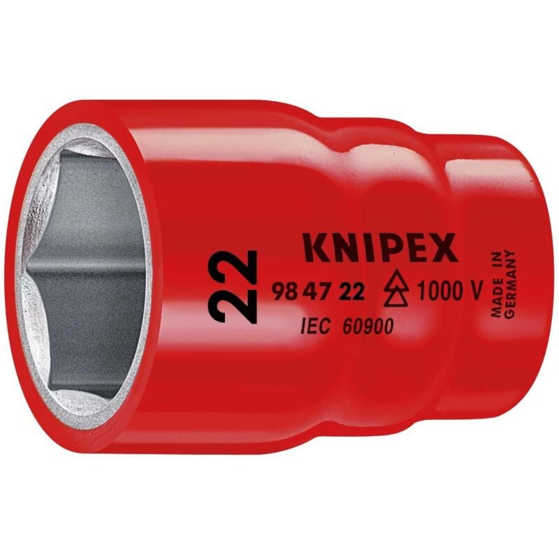 foto del prodotto 98 47 22 chiave a bussola per viti esagonali con attacco quadro interno 1 2 58 mm