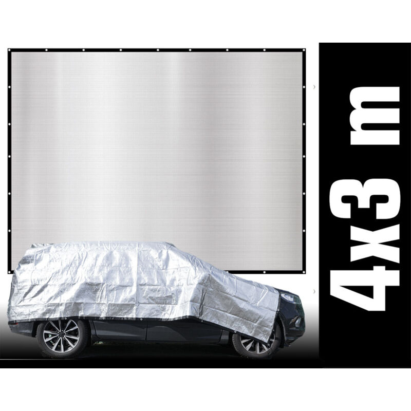 foto del prodotto 99 ombreggiatura 3x4m telo parasole per auto tela riflettente per giardino