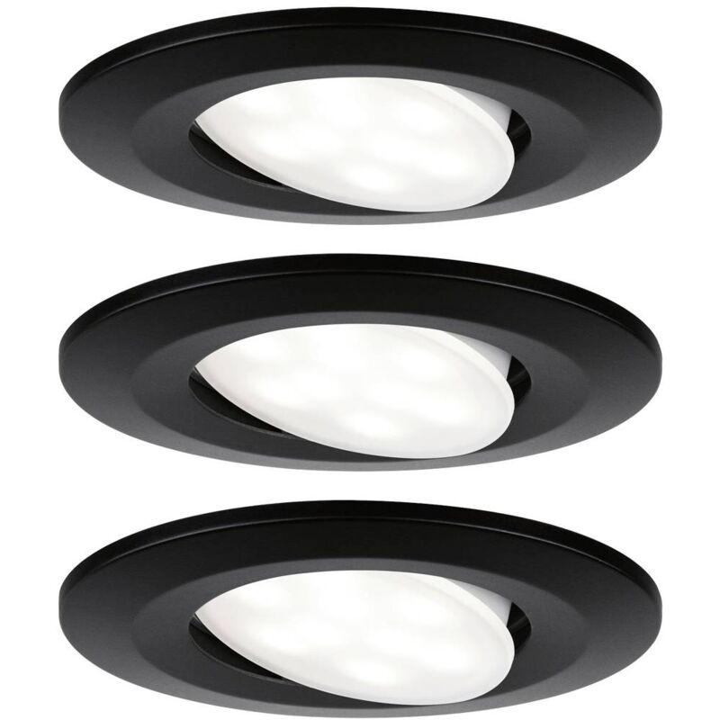 foto del prodotto 99991 lampada led da incasso led monocolore led a montaggio fisso 18 w nero opaco paulmann