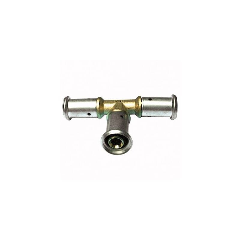 foto del prodotto 9p raccordo tee intermedio 16x16x16 mm ottone a pressare 9p161616