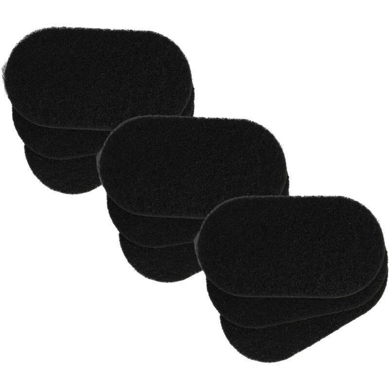 foto del prodotto 9x filtro a carboni attivi compatibile con seb fr4000, fr402, fr402100 12a, fr401, fr401900 12, fryn twist friggitrice 6,5 x 9,1 x 0,9 cm vhbw