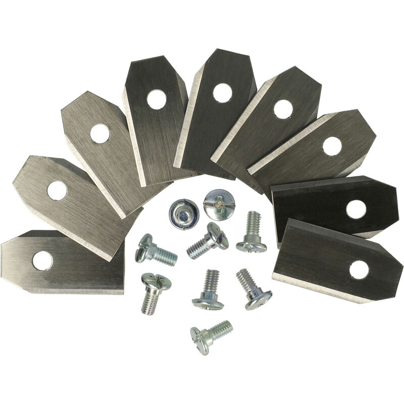 foto del prodotto 9x lame compatibile con gardena r38li, r40li, r45li, r50li, r70li, r75li, r80li, r100li, r130li, r160li, smart sileno tosaerba vhbw