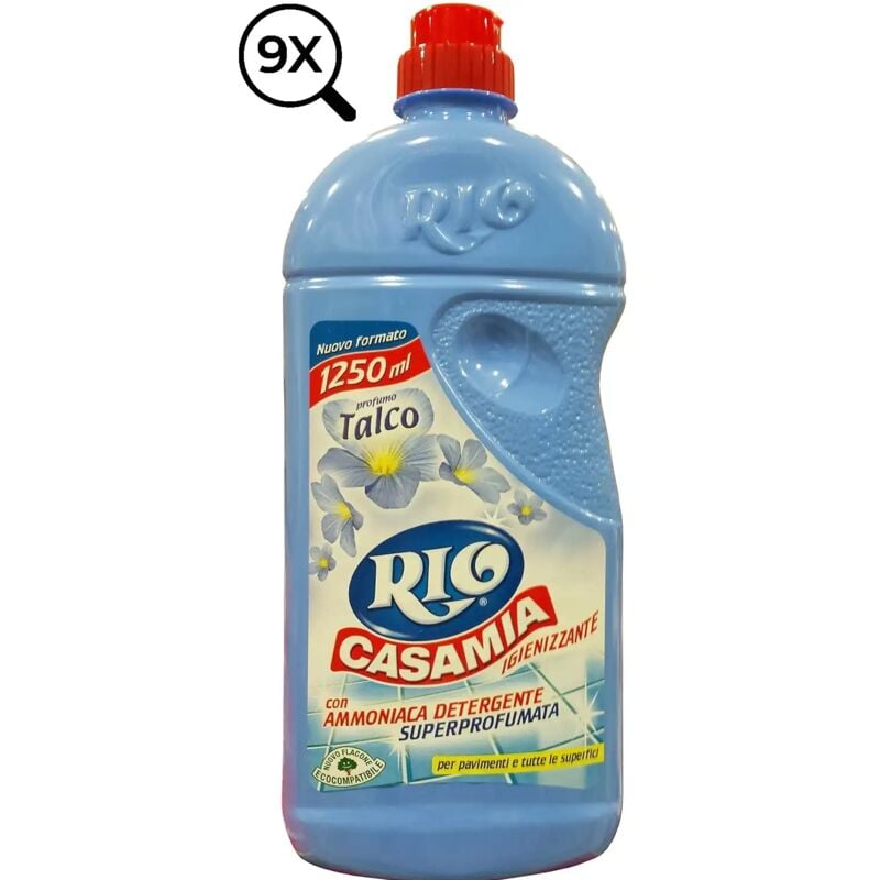 foto del prodotto 9x rio casa mia igienizzante per pavimenti e tutte le superfici talco
