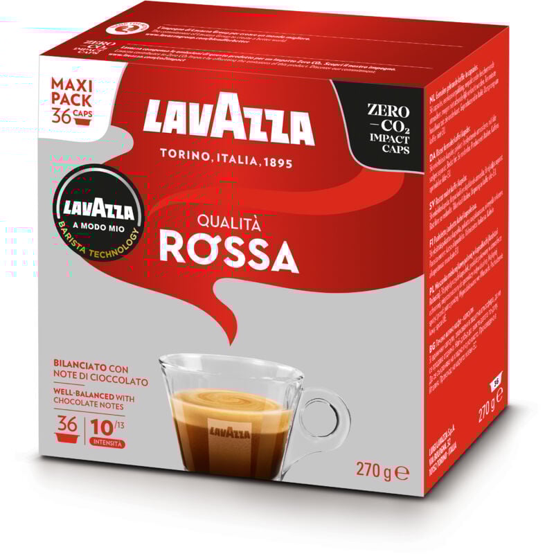 foto del prodotto a modo mio qualita' rossa 36 capsule caffe' - lavazza