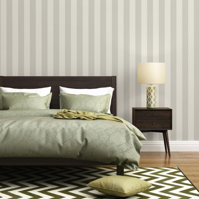 foto del prodotto a.s.creations a.s. cr ation 381012 38101 2 carta da parati a righe in tessuto non tessuto, 10,05 m x 0,53 m, colore grigio bianco