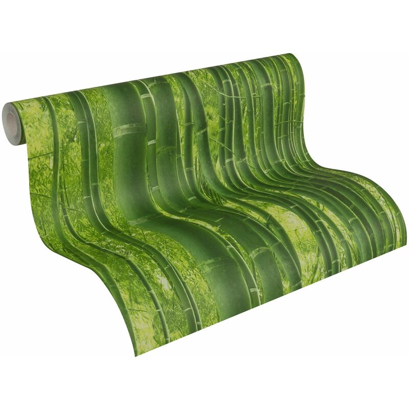 foto del prodotto a.s.creations as. immagine molto realistica cr ation parati autentici pareti di carta da parati 10,05 m x 0,53 m verde 938718
