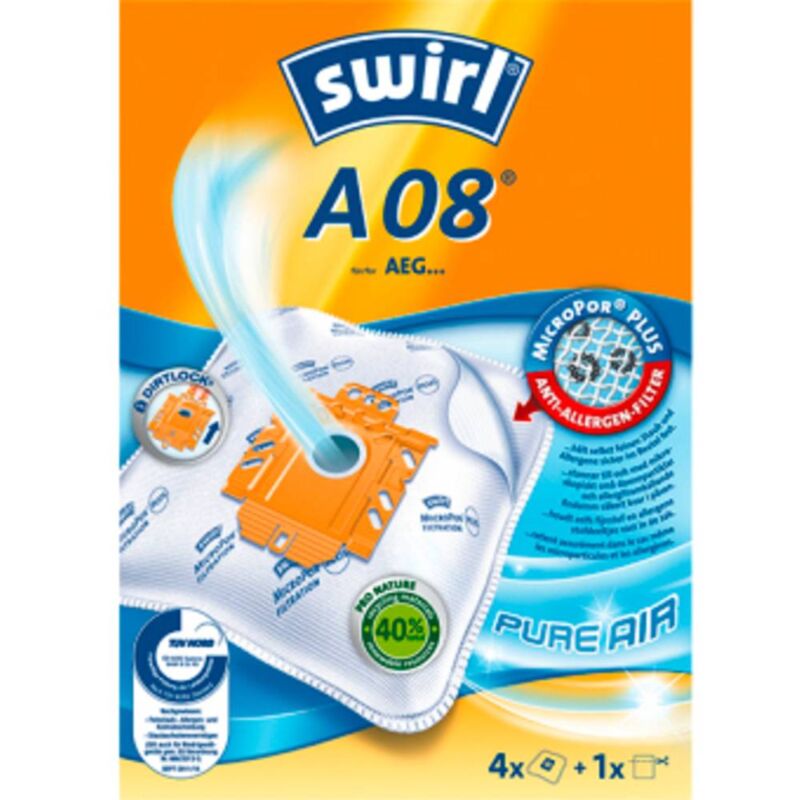 foto del prodotto a08 sacchetto aspirapolvere 1 pz. swirl