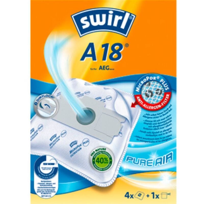 foto del prodotto a18 sacchetto aspirapolvere 4 pz. swirl