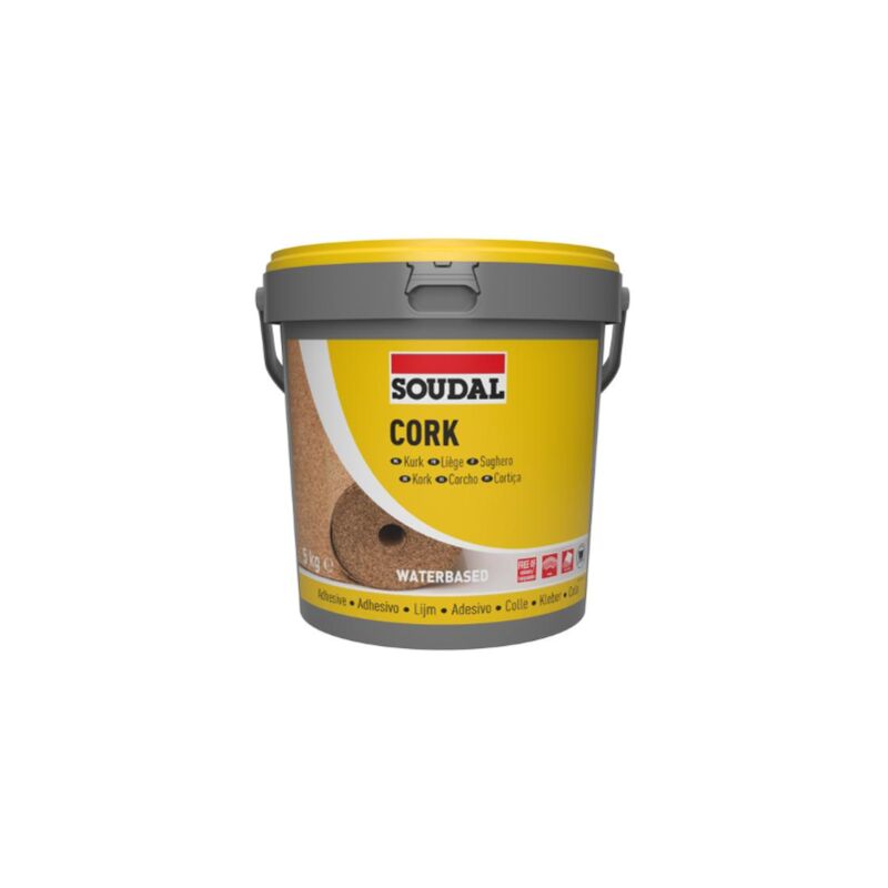 foto del prodotto a22 colla sughero adesivo pasta pronto uso parete pavimento 5 kg soudal